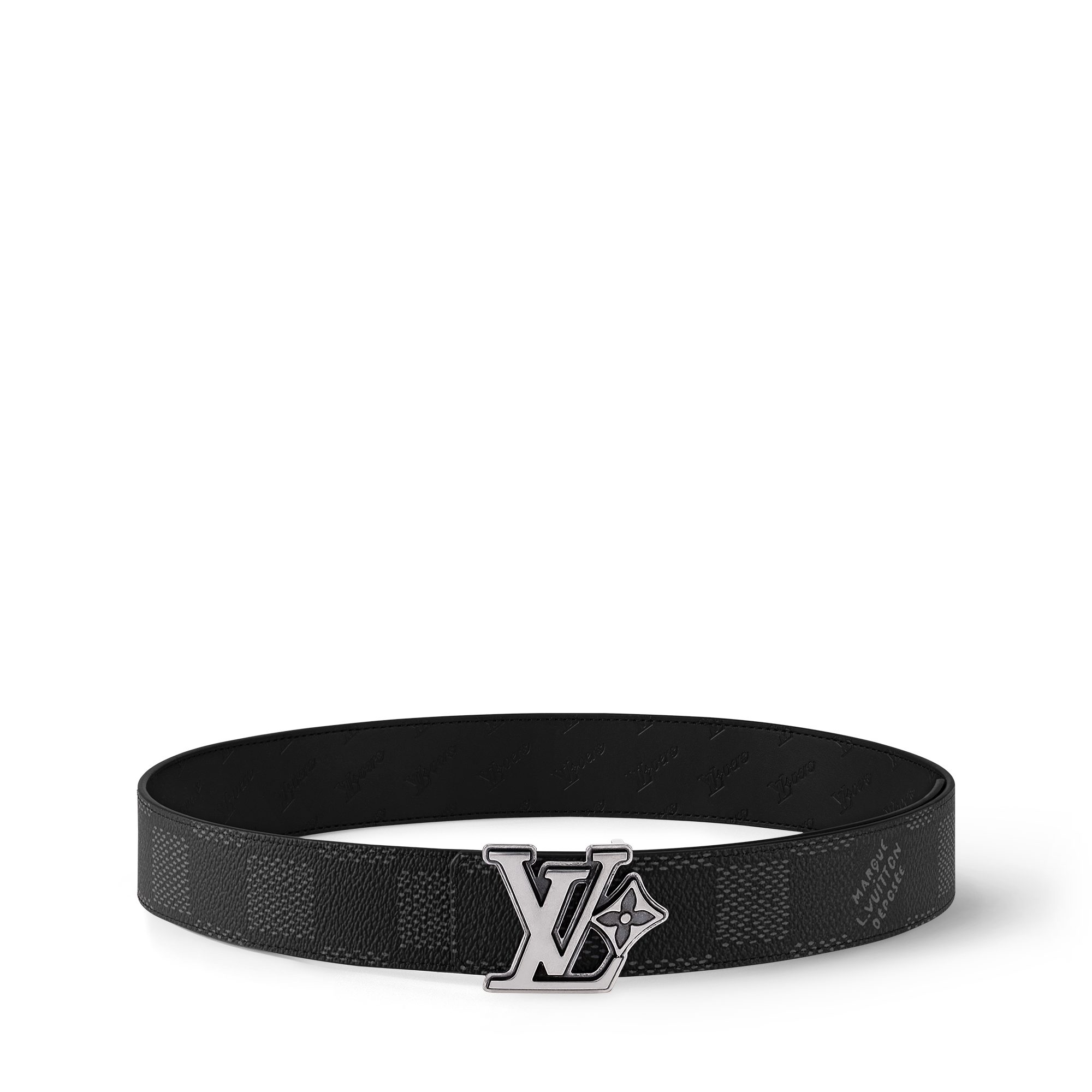 LOUIS VUITTON(ルイヴィトン) ベルト フラワーモチーフ M92253 M92254 ベージュ＆ブラック＆ブロンズ レザー ベルト・フラワーグラム 30MM リバーシブル ｜ルイ・ヴィトン 公式
